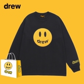 FOG高街潮流宽松情侣打底衫 Drew笑脸长袖 T恤男贾斯汀比伯网红同款