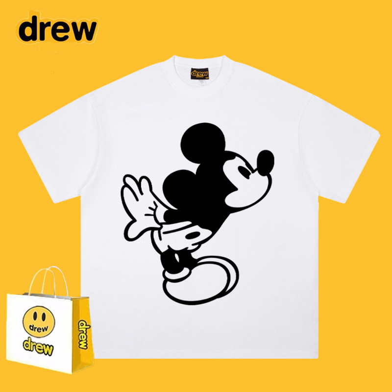 DREW ESSFODGR美式潮牌卡通可爱米奇短袖T恤男女宽松休闲百搭上衣