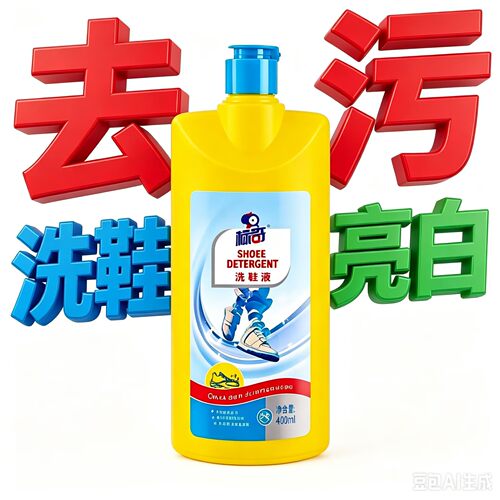 标奇小白鞋清洁剂洗鞋液去黄去污活氧化免刷鞋专洗鞋用神器不伤鞋