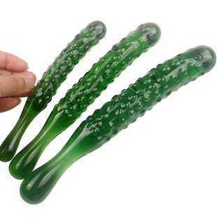 蔬菜水晶棍圆头防水脸部全身穴位旋转光滑玻璃棒高硼硅实心按摩棒