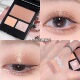 氛围感 水晶三色眼影盘百搭自然细闪提亮大地色哑光粉质细腻清透