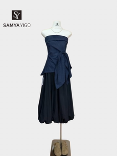 2026 SAMYA YIGO夏季新款收腰抹胸6622搭配26009花葆半身裙