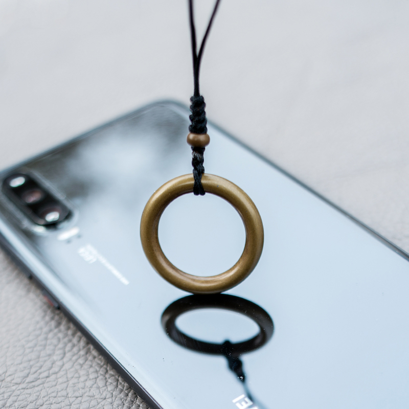 复古简约手工编织做旧青铜色挂件