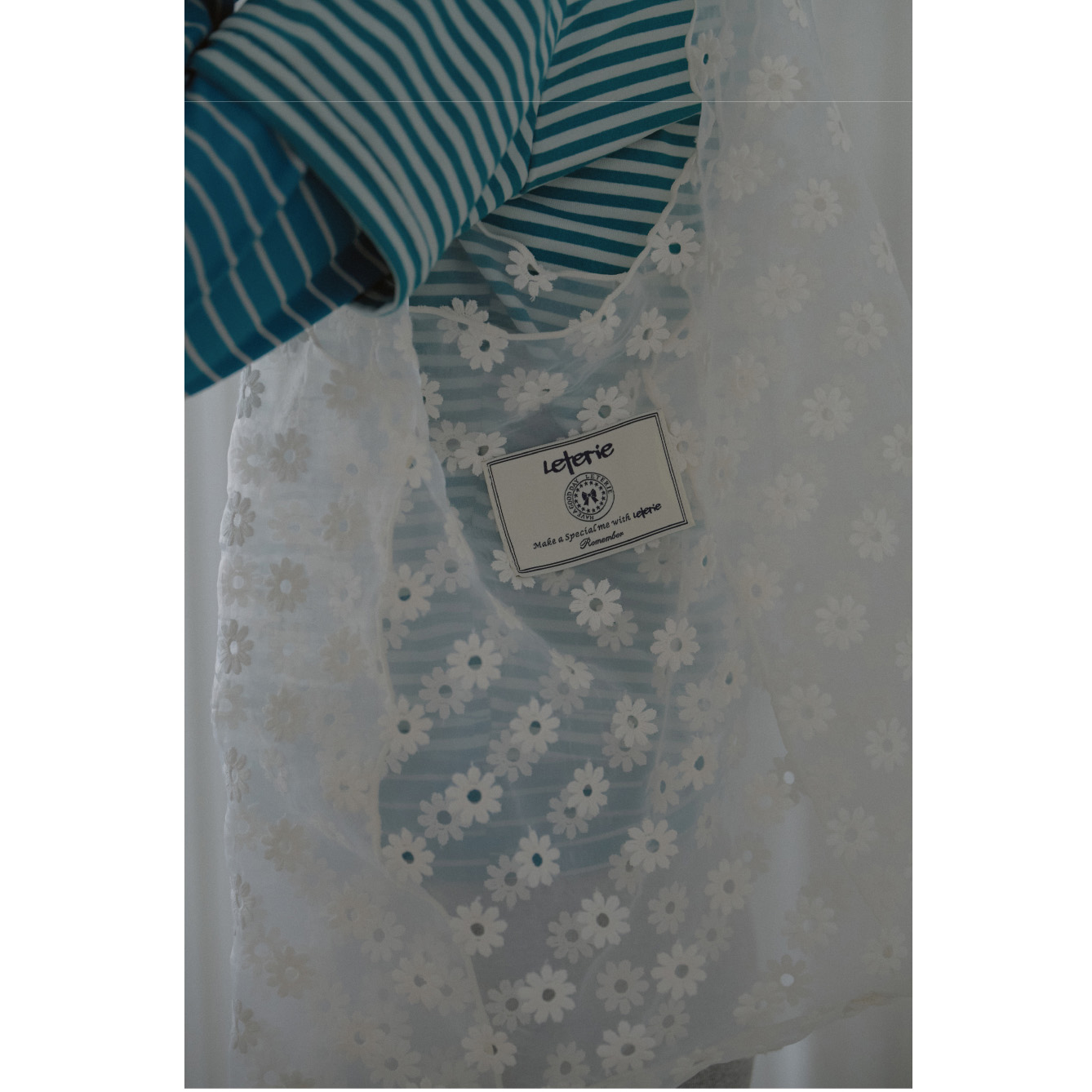 LETERIE 25春季新品甜美蕾丝花朵小雏菊大容量单肩包韩国代购