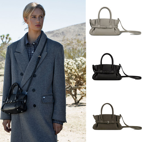 孙怡同款FOLNUA 褶皱手提包迷你HAVI精致牛皮单肩斜挎包韩国代购