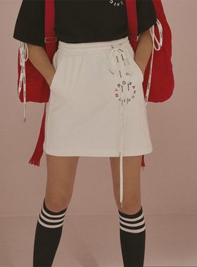 秒发MY ROMANCHIC 20春夏休闲运动百搭绑带青春少女半身短裙