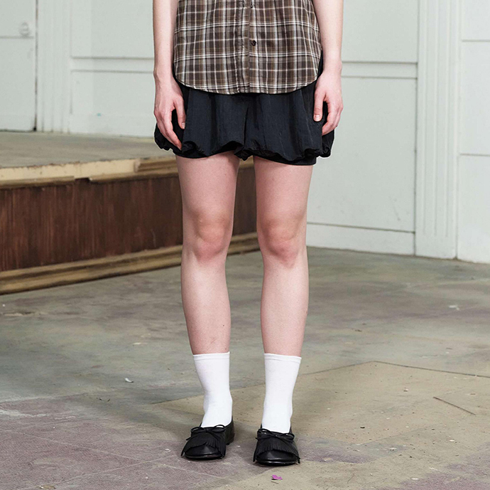 现货OPEN YY 25夏甜美可爱花苞裤休闲百搭短款热裤韩国代购