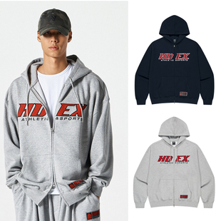 拉链外套卫衣韩国代购 HDEX 字母连帽衫 新款 25冬季