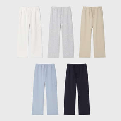 GLOWNY纯棉直筒休闲长裤