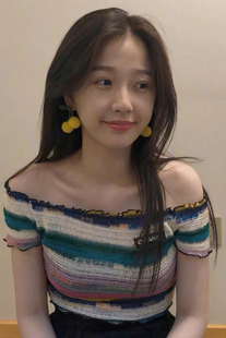 现货|虞书欣同款CRANK条纹短款一字肩T恤短袖设计师品牌韩国代购