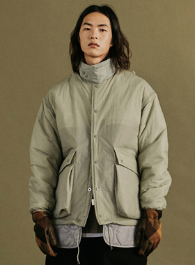 oido|FETCH 情侣男女款纯色宽松短款棉服夹克外套 20秋冬韩国代购