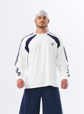 HDEX 25春季新品复古美式宽松长袖T恤百搭休闲上衣韩国代购