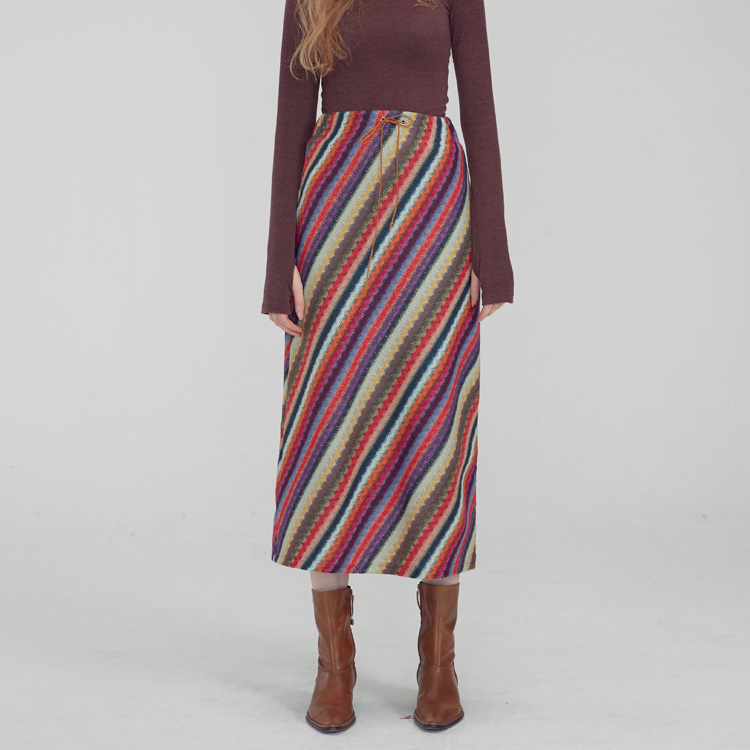 sculptor泫雅同款复古半身裙