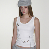 25秋季 新品 朋克镂空链条吊带背心修身 CRANK 百搭上衣韩国代购