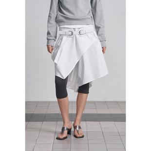 CERRIC 26春新品不规则斜裁半身裙解构层次感A字裙屁帘韩国代购