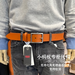 Levi’s李维斯男士 0348 棕色牛皮革皮带腰带38019