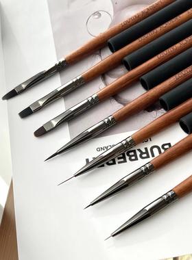 LOUYIKI美甲笔刷Magic wand法杖系列平头圆头彩绘万能笔硅胶笔帽