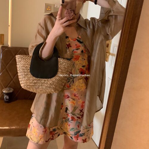 手提包编织大容量法式度假单肩