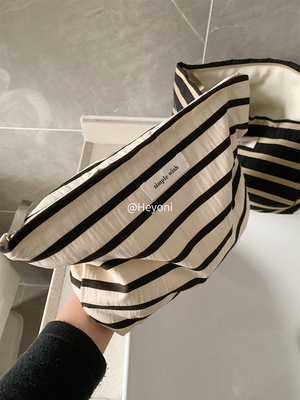 HEYONI中国收纳条纹大容量化妆包