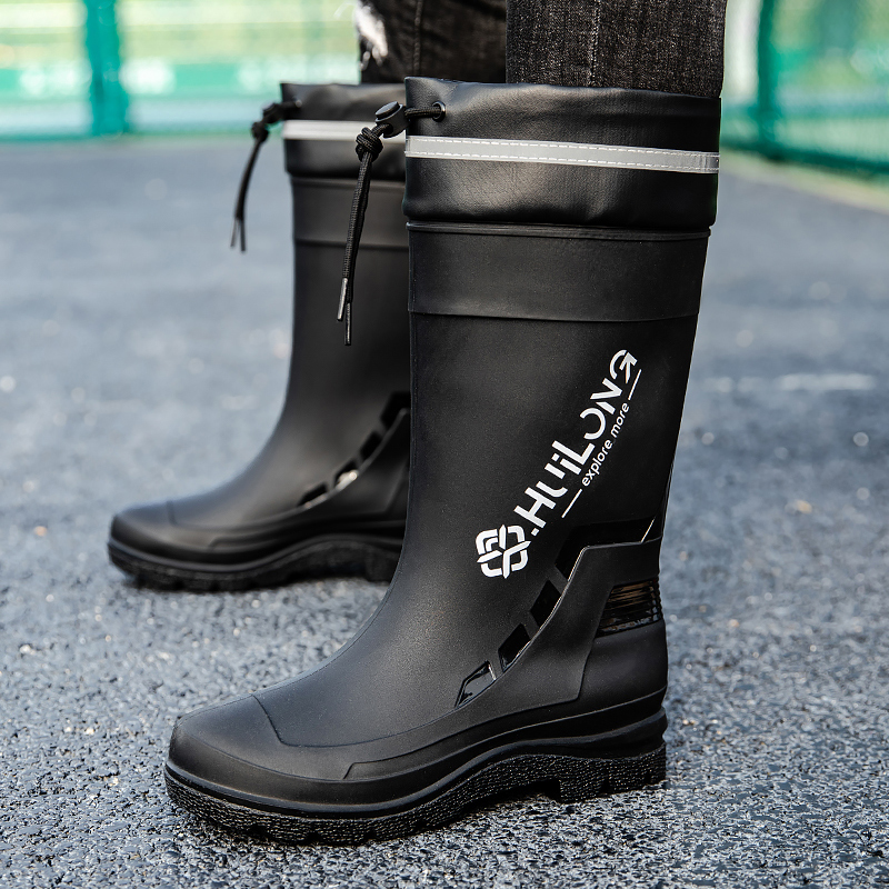 防水鞋防滑男士雨鞋洗车钓鱼胶鞋