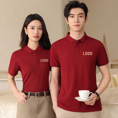 翻领订做logo企业diy夏季刺绣