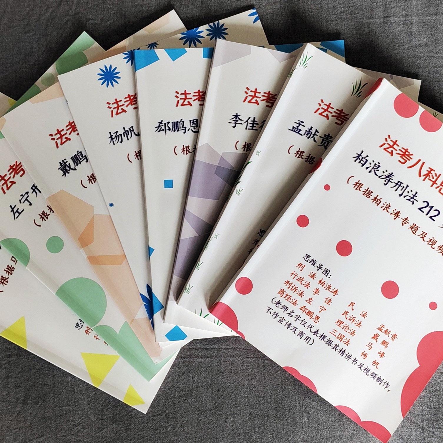2026年法考思维导图柏浪涛孟献贵左宁戴鹏李佳郄鹏恩彩印笔记本