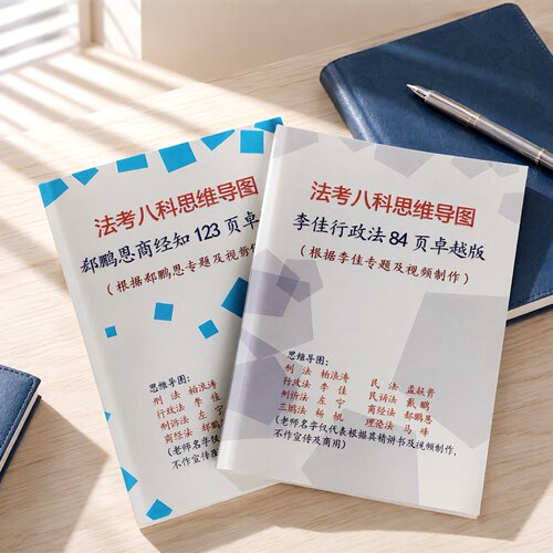 2027年彩印法考思维导图柏浪涛孟献贵李佳左宁戴鹏刑民诉法笔记
