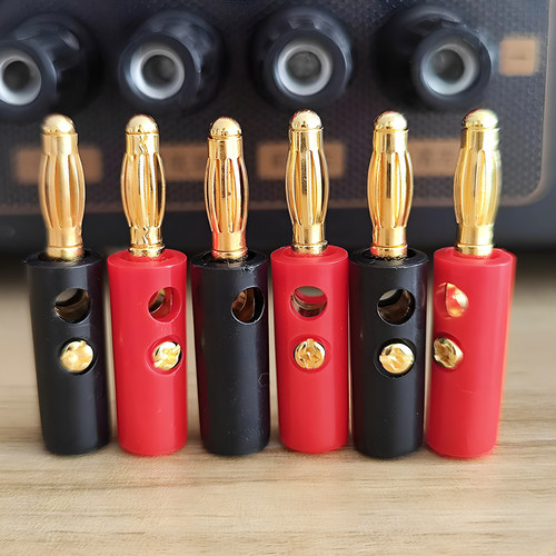 功放机音箱免焊灯笼香蕉头连接头