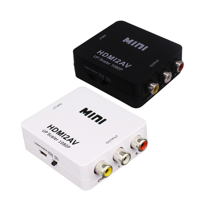 高清hdmi转av信号莲花头输出4k8k机顶盒电视显示器电脑信号转换器