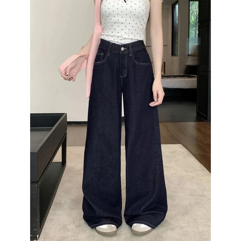 阔腿裤长裤常规牛仔布料四季通用