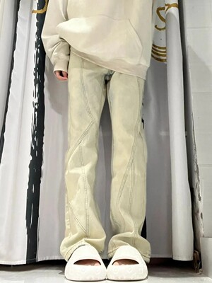 直筒裤长裤常规牛仔布料四季通用