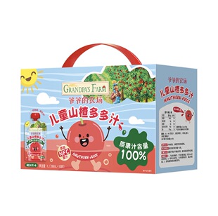 M会员超市 爷爷的农场 儿童饮品山楂多多汁NFC果汁饮料 正品代购