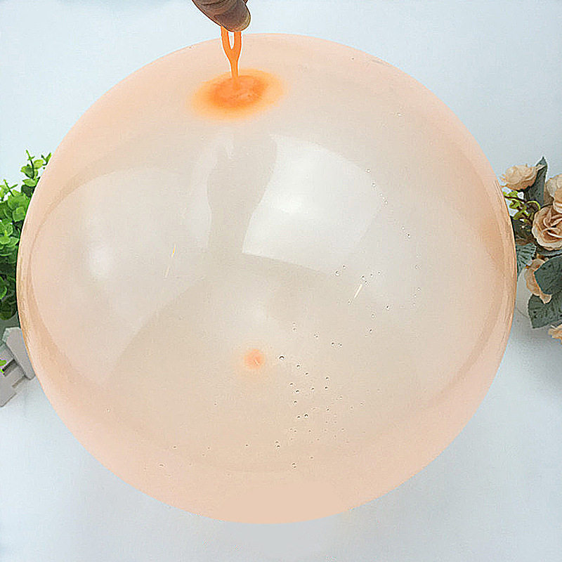 厂家直销新款软胶拍拍球 弹弹球儿童玩具泡泡球透明tpr高弹小气球
