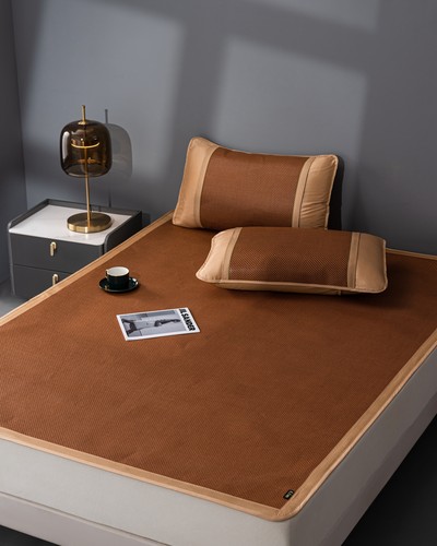 华升凉席加厚加密冰丝藤席夏天纯天然学生宿舍可用可折叠老式席子