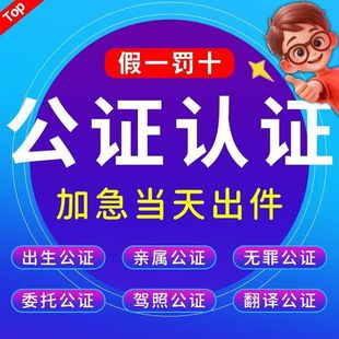 公证出生亲属关系无罪犯翻译驾照留学历成绩户口本婚姻海牙双认证