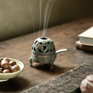 不亦室 若亦手作青铜系列两用烛台香薰炉 香炉香器 茶道配件