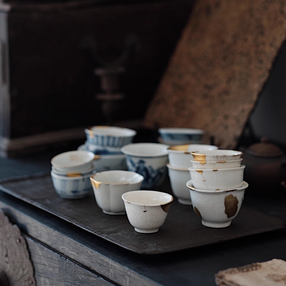 不亦室修缮茶杯明清民窑孤品中式