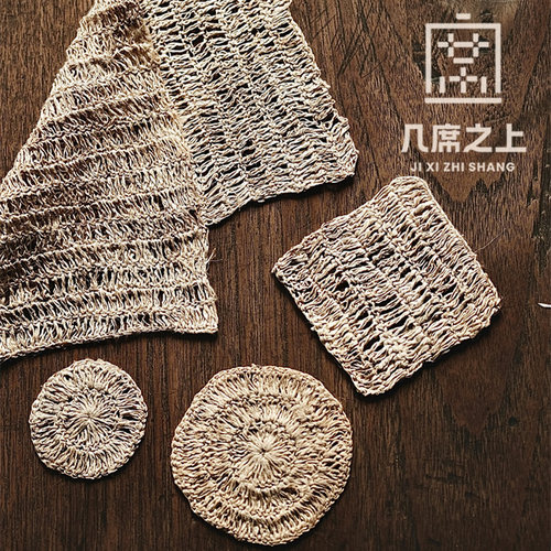 手工钩织杯垫吸水垫可养隔热垫