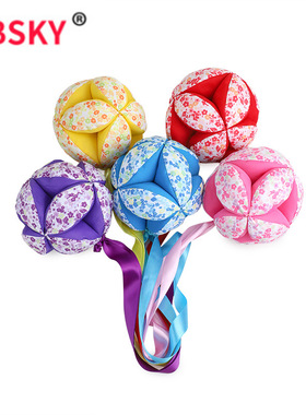 蒙特梭利NIDO教具kicking ball手抓球踢的球手工纯棉婴儿早教吊球