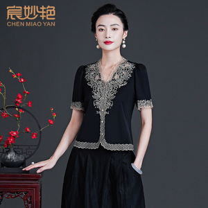 宸妙艳时尚百搭真丝上衣