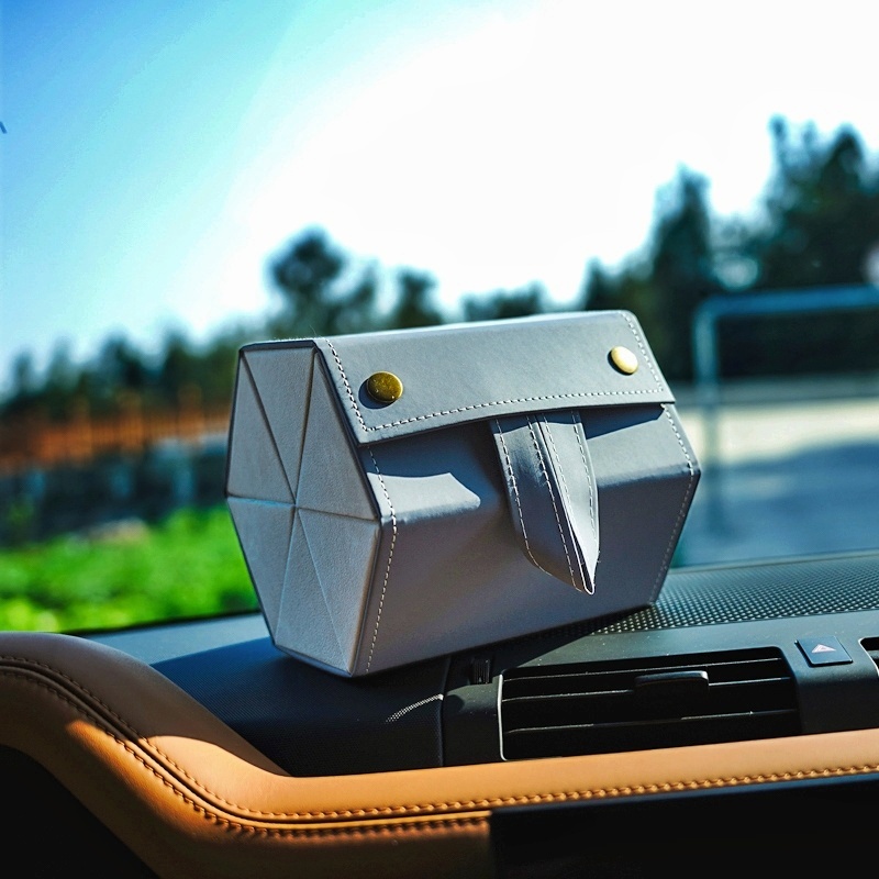 多格眼镜收纳盒蓝色多层可折叠高颜值挂包男女近视镜太阳镜眼镜盒