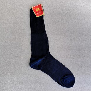 八十年代库存金铃牌素面锦纶丝袜25厘米纯色中筒脚尖脚跟加厚