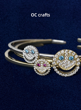 大小单笑脸手镯EYEFUNNY叠戴ins