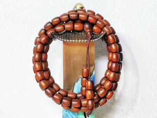 国香系 香港沉香 昆仑梅格 桶珠多圈 7mm 天然野 酸甜清雅 供佛