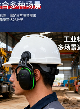 10190356 V-Gard帽盔式防护耳罩低频Type14 SNR28dBNNR22dB