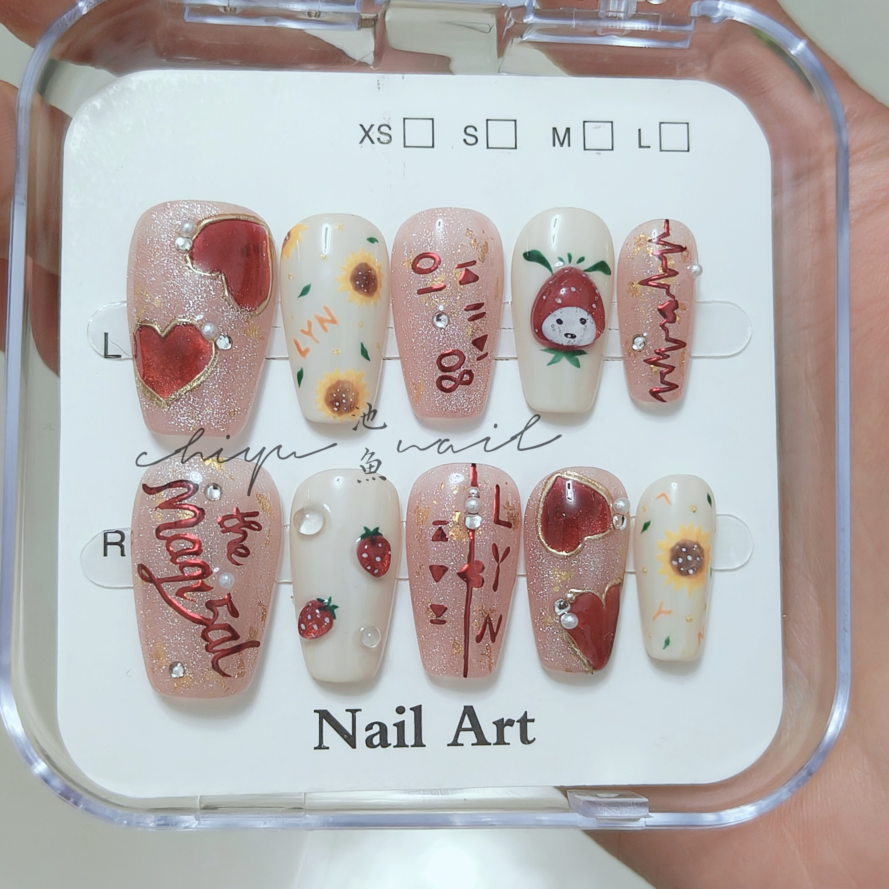 刘宇宁应援甲新年款纯手工穿戴甲红色系美甲中短款,彩妆/香水/美妆工具,穿戴甲/甲片,淘宝优惠券,粉丝福利购,淘宝优惠卷