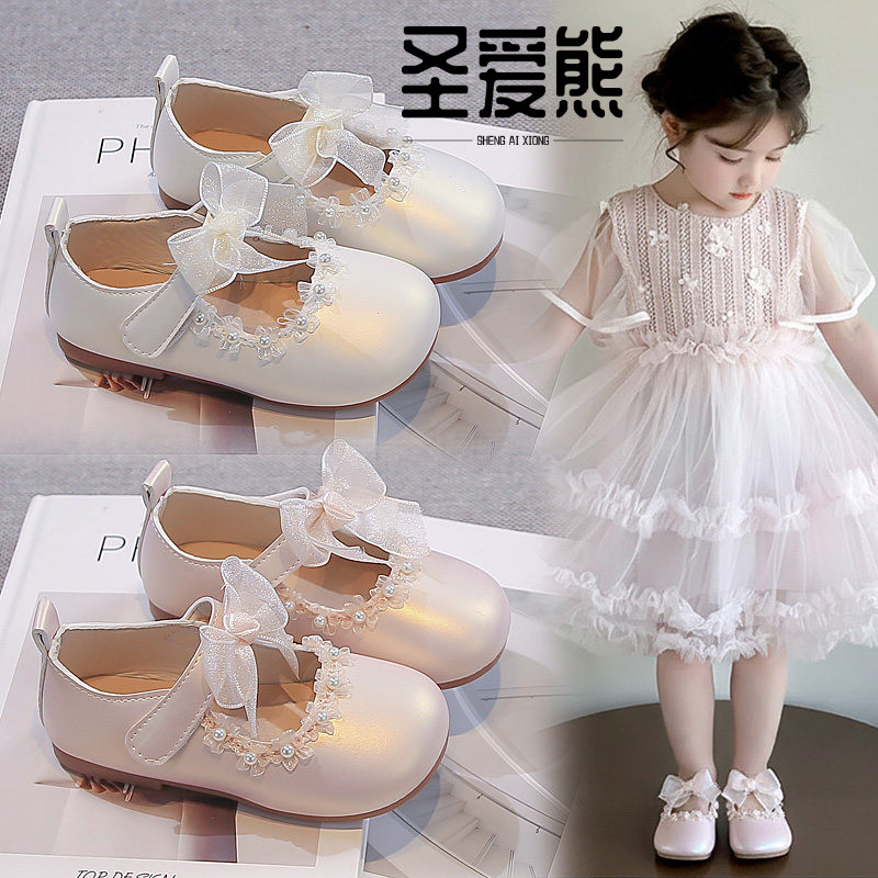 2026新款春秋新款女童公主风儿童小皮鞋女孩校园演出软底宝宝单鞋