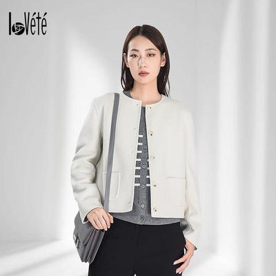 Lovete秋冬时尚百搭短款外套