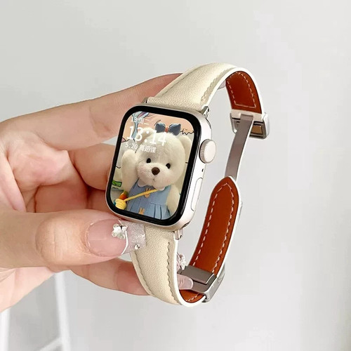 适用华为Fit4/3Pro真皮磁吸表带
