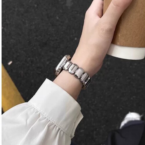 适用AppleWatch不锈钢金属表带